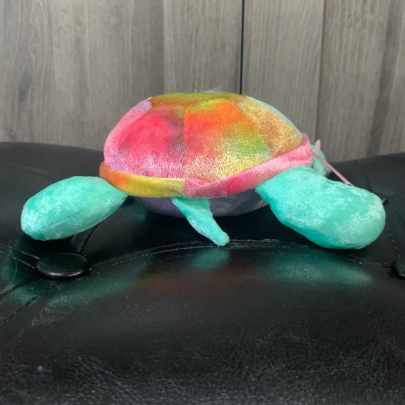 Retired Precious Moments Tender Tails Shiny Shell Plush Turtle Beanie With Tag - Picture 7 of 11